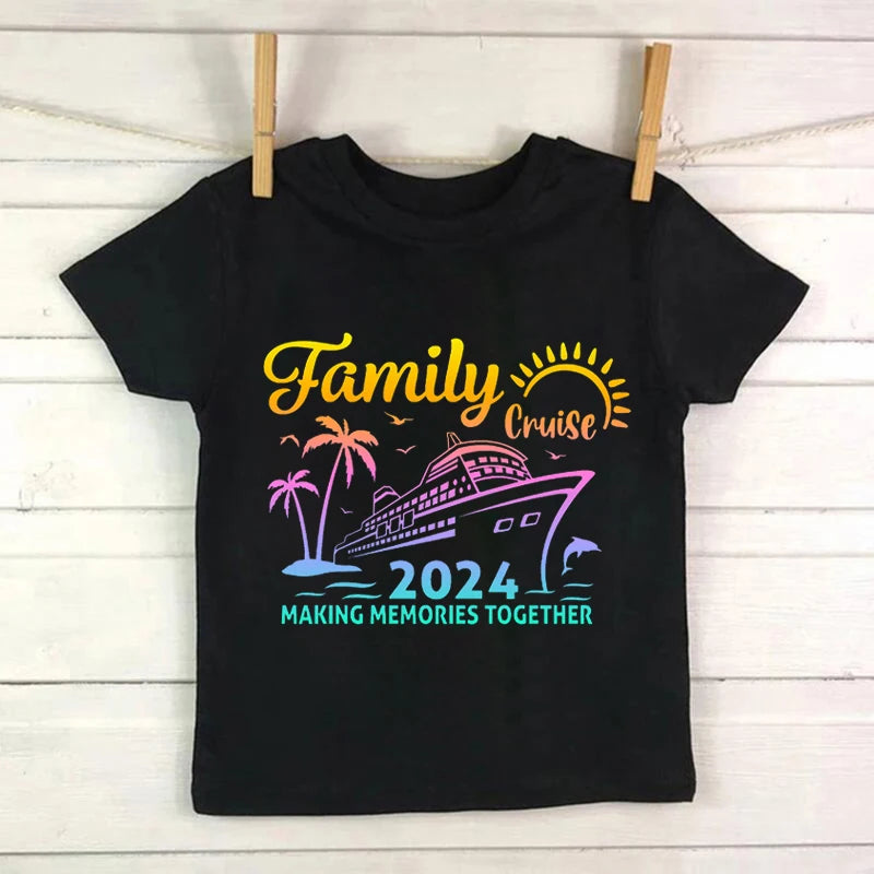 Cruise Family 2024 Tee Shirt for Family Clothing Trendy Cruise Squad T-shirts Cruise Squad Group Tshirts for 2024 Season Clothes